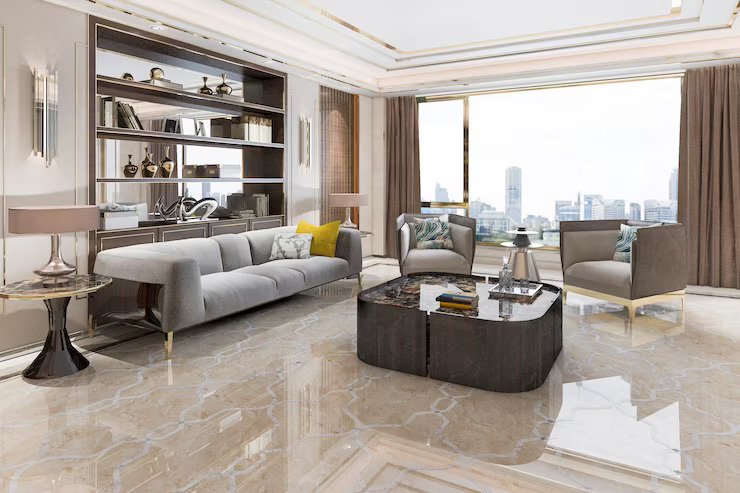 luxury-living-room-with-bookshelf
